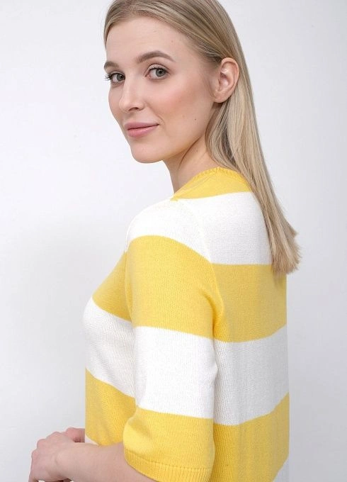Джемпер жен. 310444П.33303.0221S  Бело-жёлтый  (1)