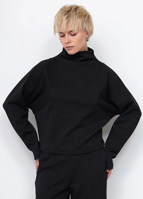 Джемпер жен. 311120.6_313.8200M Темно-серый меланж  (4)