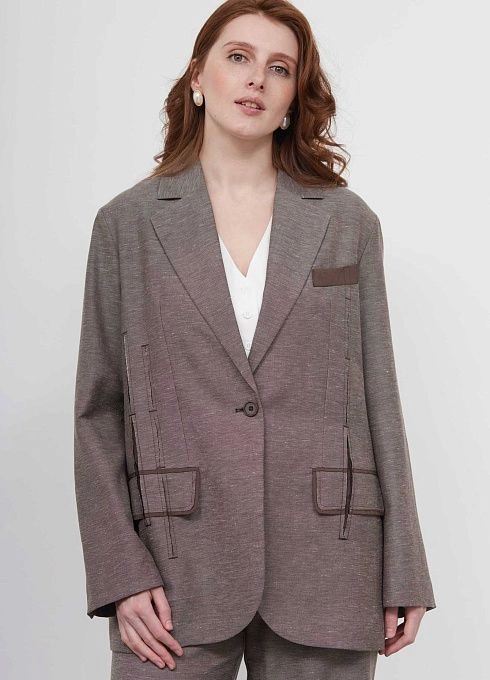  GRIOL. Жакет жен. 378376Б.11312.0600M Кофейный GRIOL