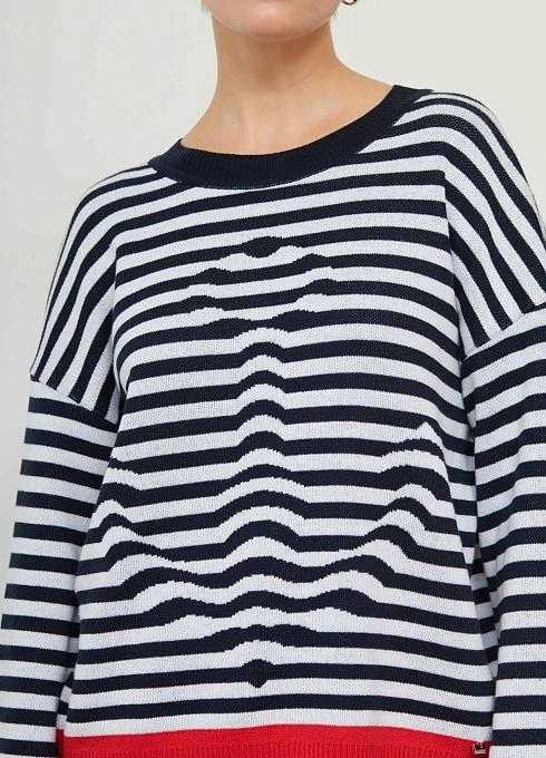 Джемпер жен. 310561.33303.9601S Сине-белый  (1)