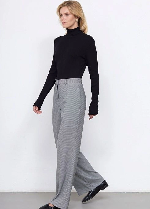 Брюки жен. 324429.11312.8202Z Чёрно-белый  (3)