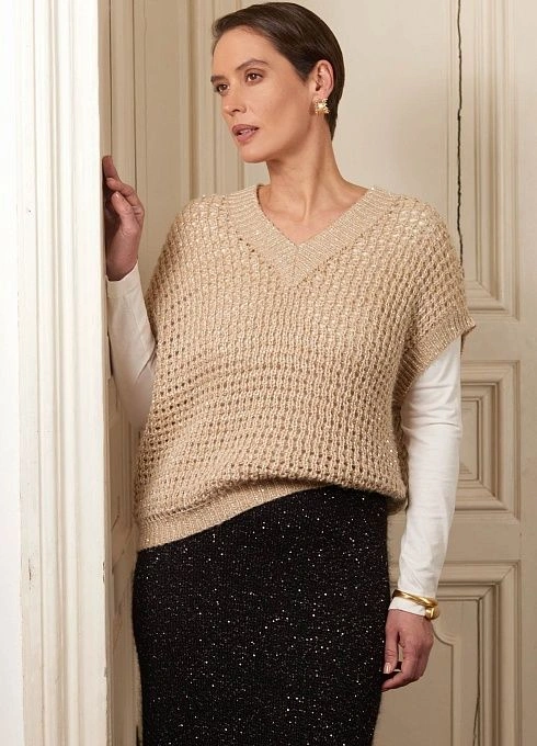  GRIOL. Жилет жен. 388106.42303.0600N Бежевый GRIOL