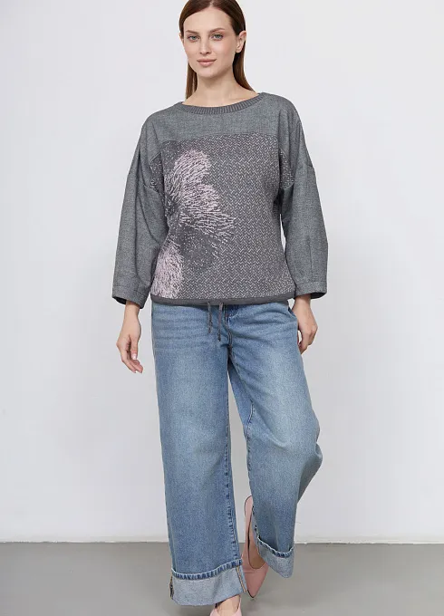 Джемпер жен. 311143.6_303.7480YF Серый  (2)