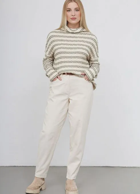  GRIOL. Джемпер жен. 310940.03313.0734S белый/зеленый GRIOL