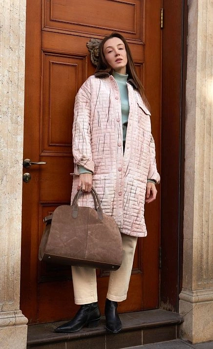  GRIOL. Пальто жен. 534589.11208.7001S Персиковый 