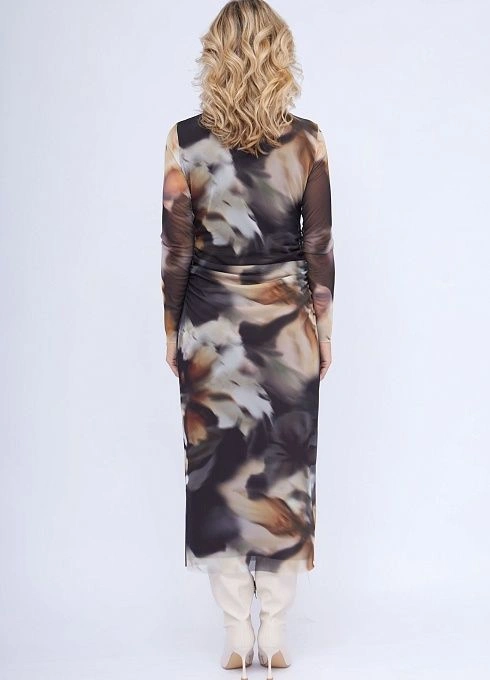 Платье жен. 360323.03313.0301О Бежевый мультиколор  (5)