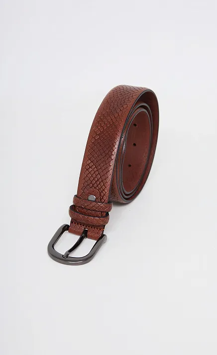  GRIOL. Комплект Ремень поясной РЖДТЕЛ35-105/2 питон  Рыжий 