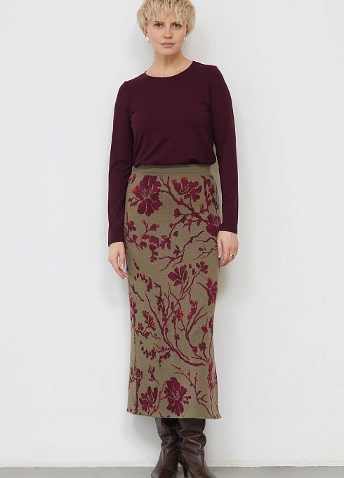 Юбка жен. 350123.33303.3747F Хаки (5)