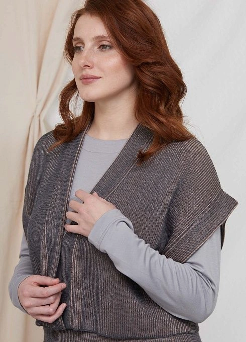 Жакет жен. 380094.33303.0805S Т.серый  (4)
