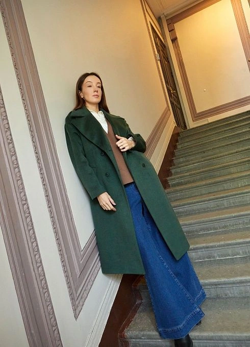  GRIOL. Пальто жен. 534390.11208.2900N Изумрудный GRIOL