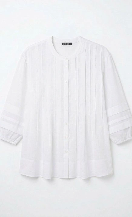 Блузка оверсайз с защипами GRIOL