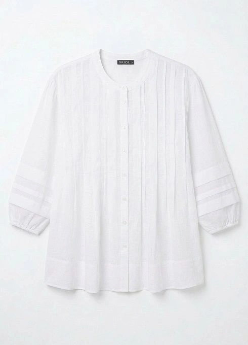 Блузка оверсайз с защипами GRIOL