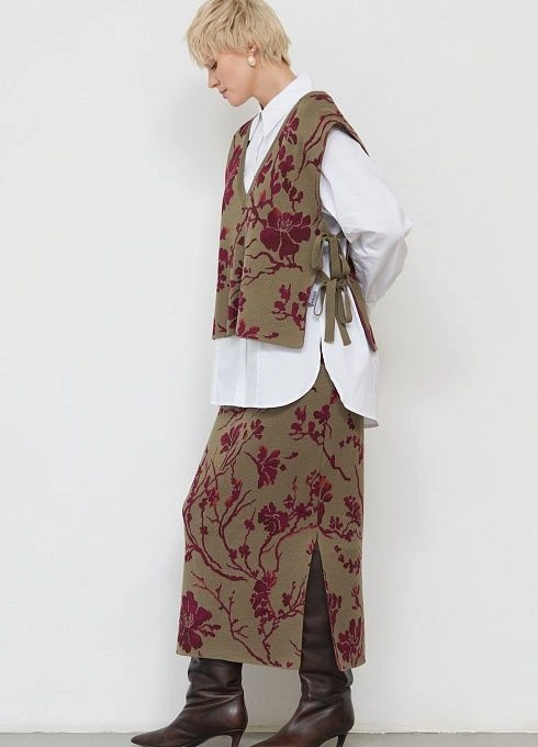 Юбка жен. 350123.33303.3747F Хаки (4)