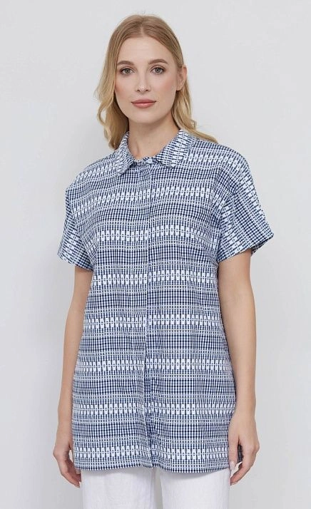 Рубашка удлиненная с орнаментом GRIOL