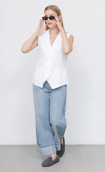 GRIOL. Жилет жен. 388118Б.11312.0200N Белый GRIOL GRIOL. Жилет жен. 388118Б.11312.0200N Белый