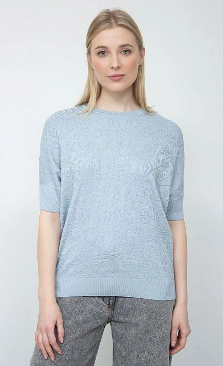 GRIOL. Джемпер жен.310169кр.33303.1600N Голубой GRIOL GRIOL. Джемпер жен.310169кр.33303.1600N Голубой