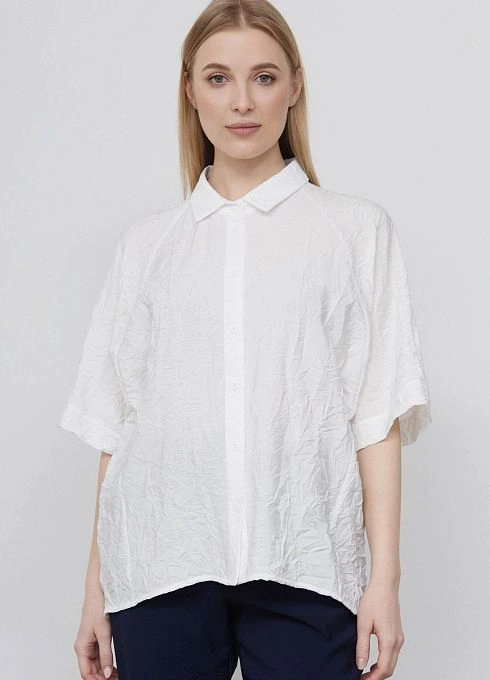 Рубашка из жатой вискозы  GRIOL