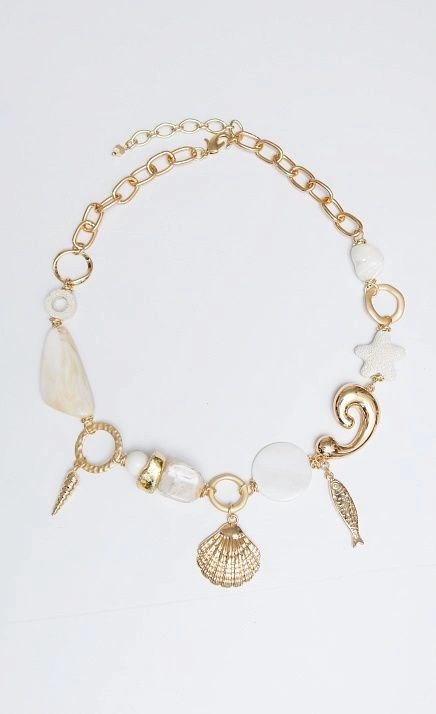  GRIOL. Колье Рибо Роха2 Белый 