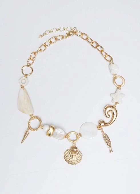  GRIOL. Колье Рибо Роха2 Белый GRIOL