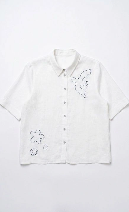 Рубашка изо льна с вышивкой GRIOL