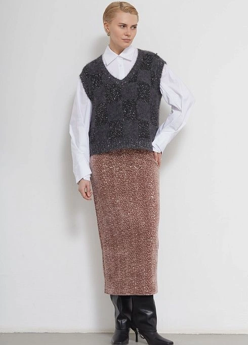 Юбка жен. 350063.03313.0500N жемчужный (3)