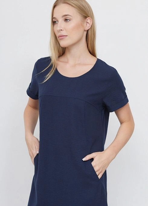 Платье жен. 360266.09312.9600N Тёмно-синий  (5)