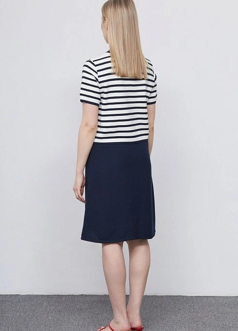 Платье жен. 360258К.6_303.9502S белыйтемно-синий  (1)