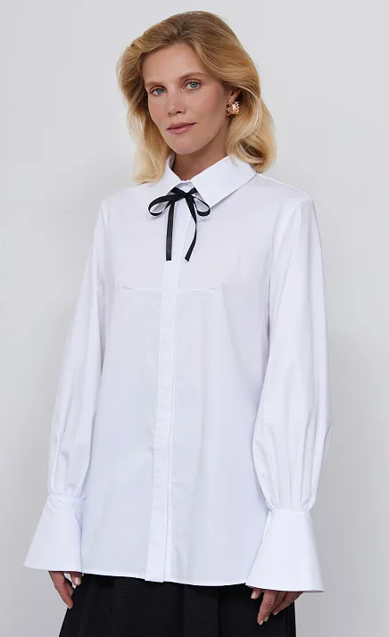 Рубашка oversize из хлопка GRIOL Рубашка oversize из хлопка GRIOL