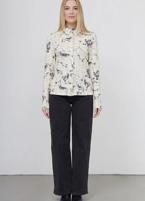 Блузка жен. 310377.03313.0777А Молоко  (2)