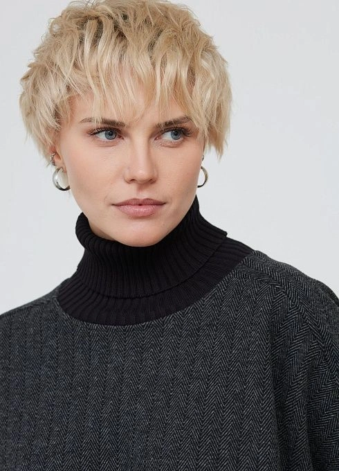 Джемпер жен. 310378.09312.7382Y Серо-черный (1)