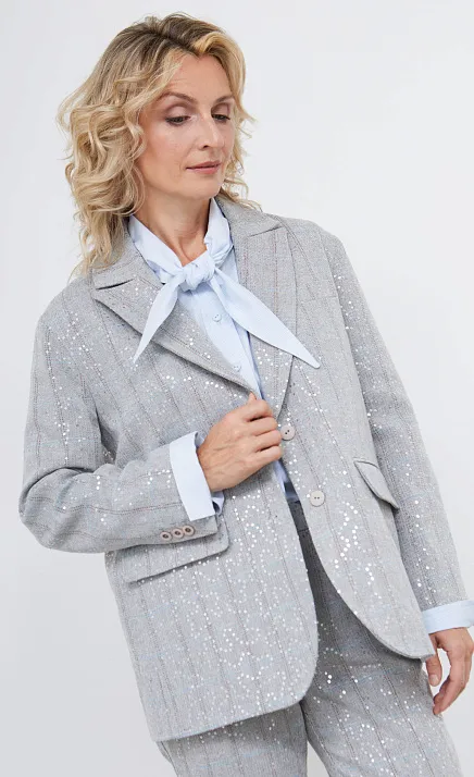  GRIOL. Жакет жен. 378176Б.11312.0886P Серо-коричневый 