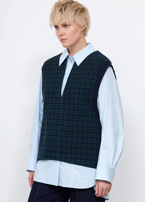  GRIOL. Жилет жен. 380020УД.03312.8829P зеленый/синий GRIOL