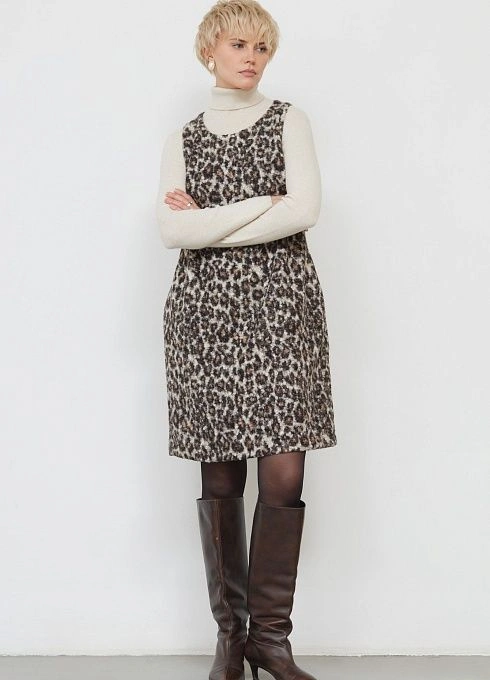 Сарафан жен. 344603.11313.5901O Коричнево-молочный (3)