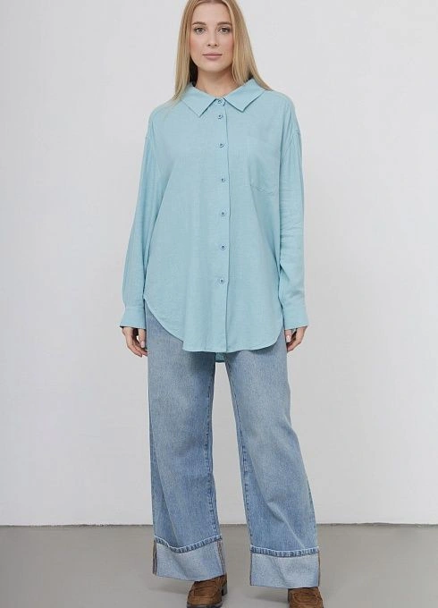 Блузка жен. 318330.11312.1200N Бирюзовый  (2)