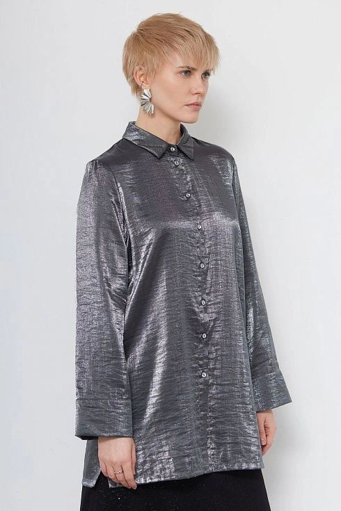 Блузка жен. 310959БМ.03312.8100L Серебряный (5)