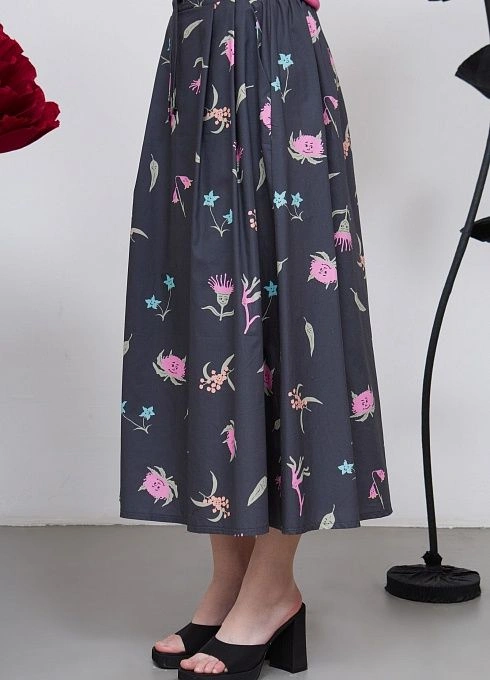 Юбка жен. 350050Б.03312.8101F Т.серый  (4)