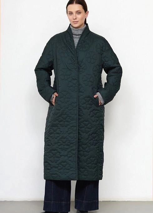 Пальто жен. 534528.11209.1400F Изумрудный (4)