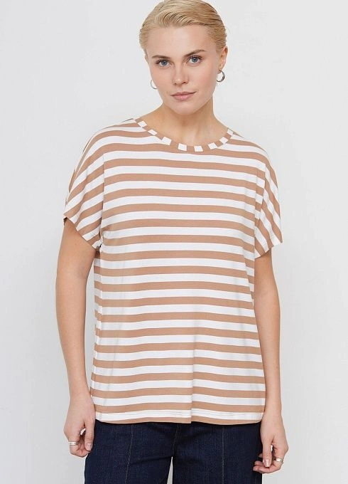  GRIOL. Джемпер жен. 310893УК.6_313.0902S бежевый/белый GRIOL