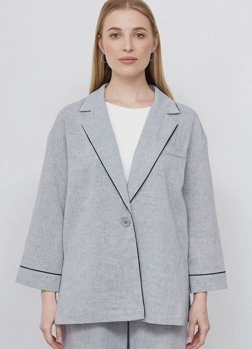  GRIOL. Жакет жен. 378103.11312.8096M Голубой меланж GRIOL