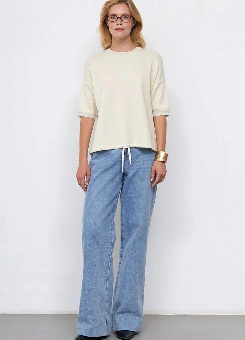 Джемпер жен. 310470.33303.0678L Молочно-серебристый2  (2)