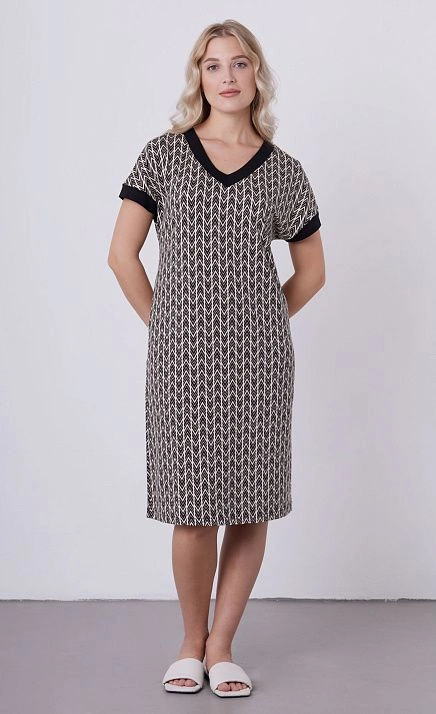 GRIOL. Туника жен. К696401 К.набивка,черный GRIOL GRIOL. Туника жен. К696401 К.набивка,черный