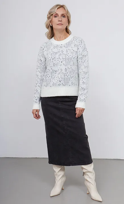  GRIOL. Джемпер жен. 310453.15303.0777M Молочно-чёрный 