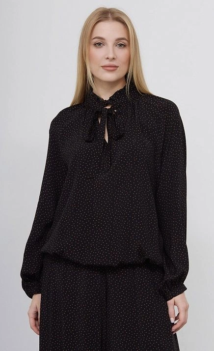 Блузка с воротником аскот GRIOL