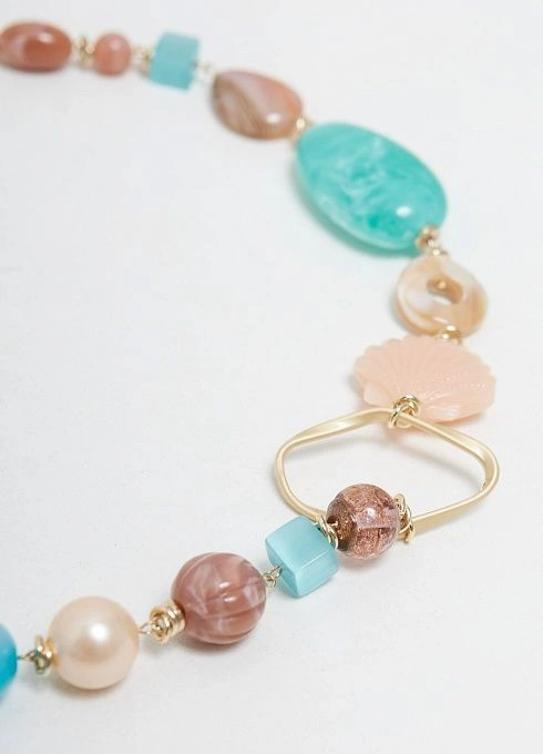 Колье Летучий корабль 3 Бирюзовый  (3)