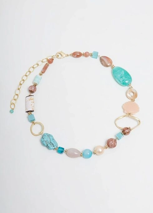  GRIOL. Колье Летучий корабль 3 Бирюзовый GRIOL