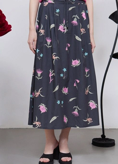 Юбка жен. 350050Б.03312.8101F Т.серый  (3)