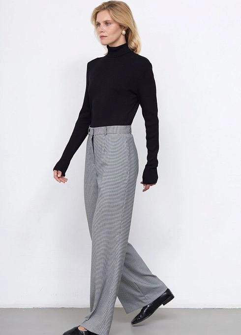 Брюки жен. 324429.11312.8202Z Чёрно-белый  (3)