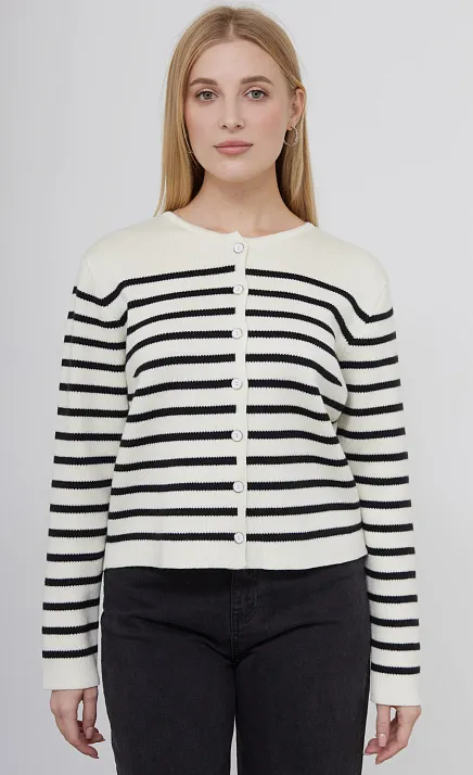  GRIOL. Жакет жен. 370221.01303.0782S Молочно-чёрный 