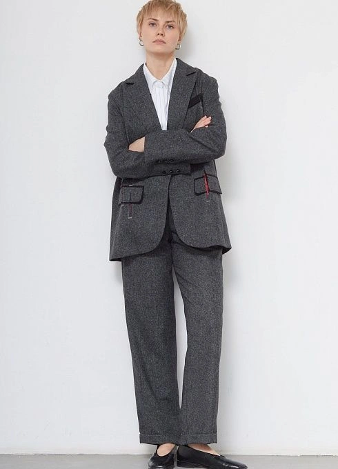 Жакет жен. 378376.11312.8201M Серый меланж (3)