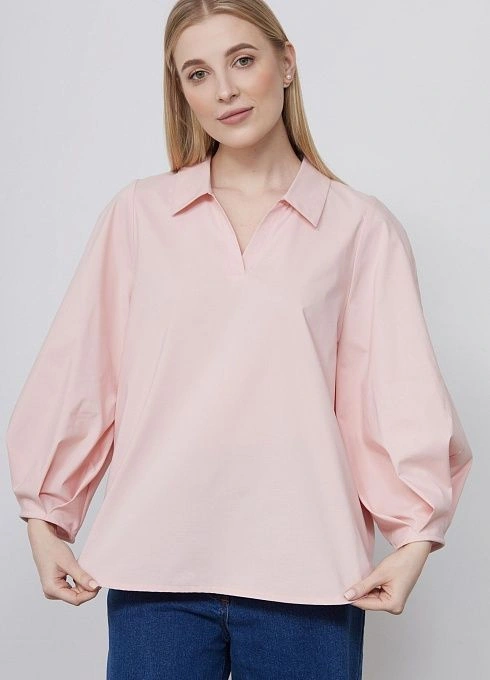 Блуза оверсайз из хлопка GRIOL